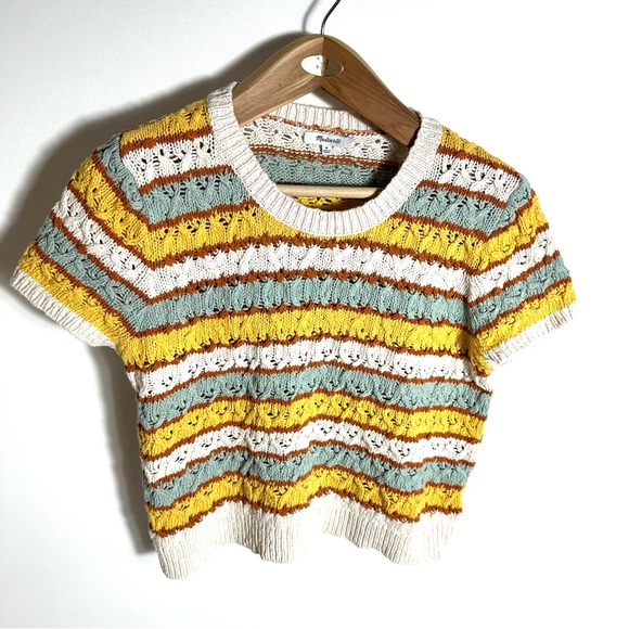 Madewell Multicolor Striped Crew Neck Sweater - Picture 2 of 5